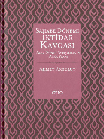 Sahabe Dönemi İktidar Kavgası