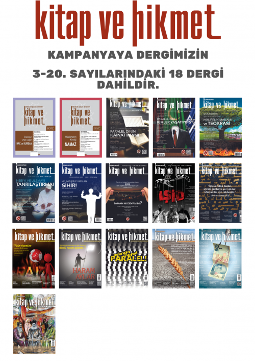 Kitap ve Hikmet Dergisi 3-20 Arası Tüm Sayılar